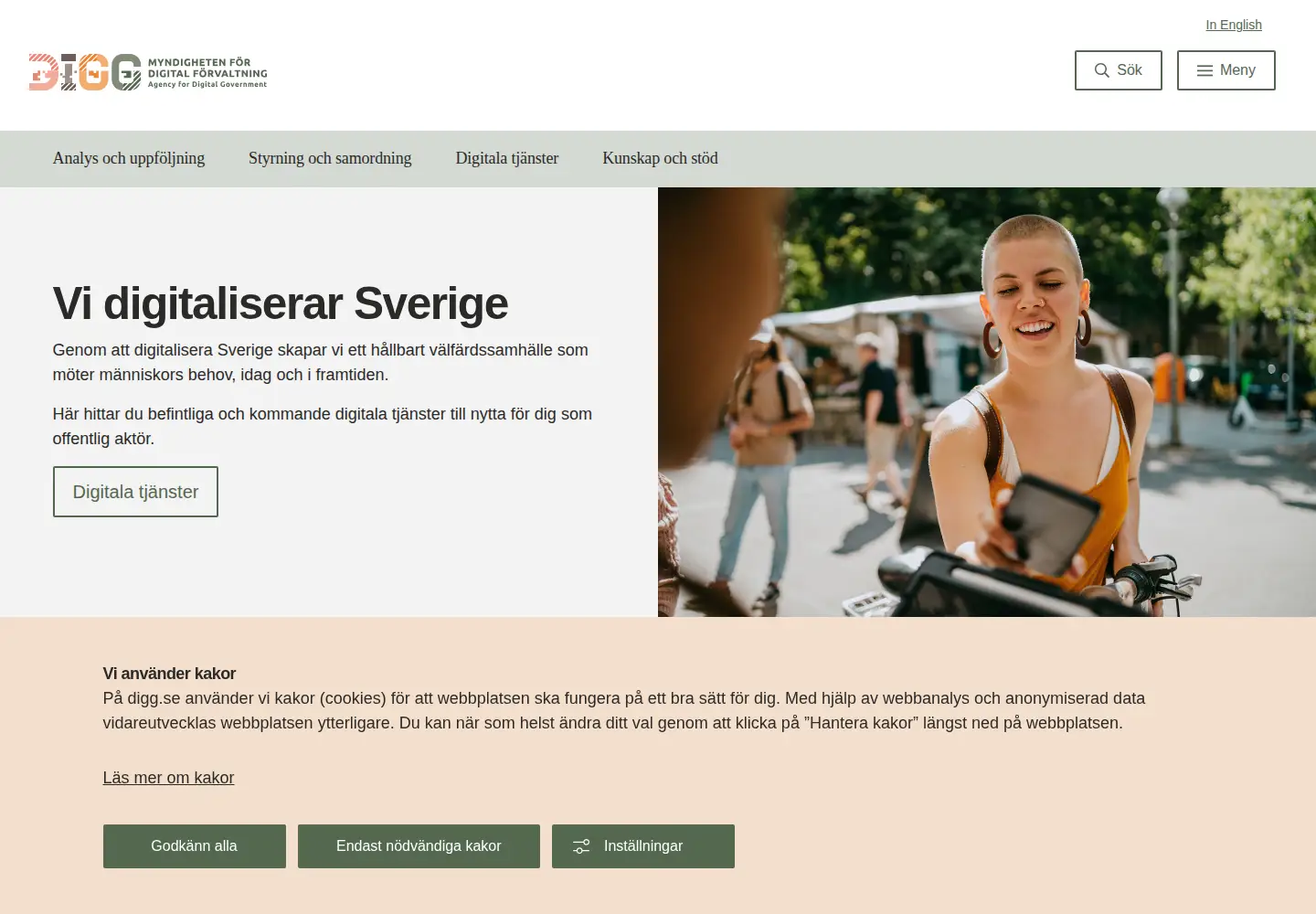 Screenshot of digg.se
