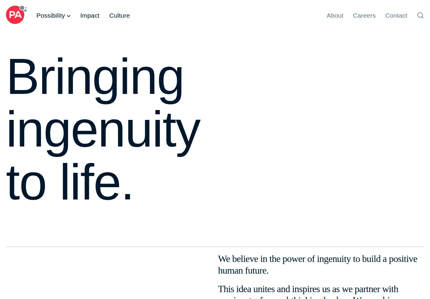 Screenshot of paconsulting.com