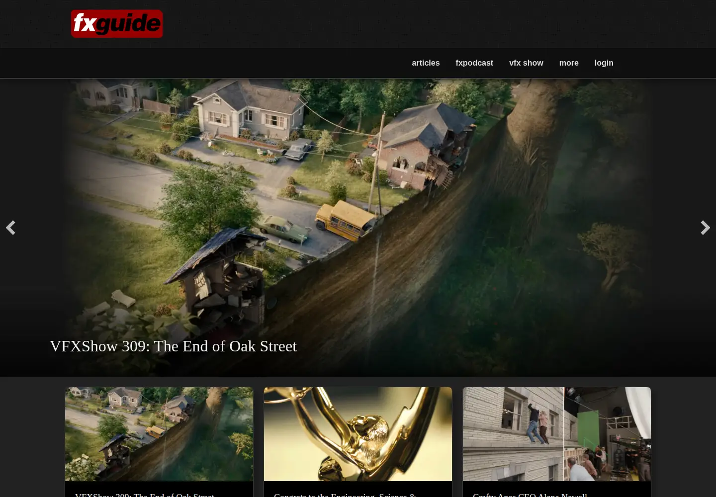 Screenshot of fxguide.com
