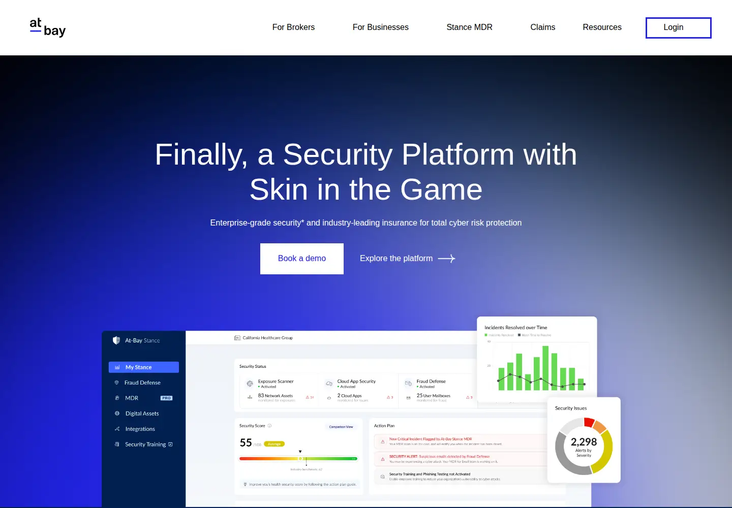 Screenshot of at-bay.com