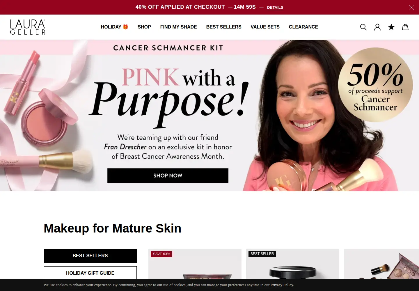 Screenshot of laurageller.com