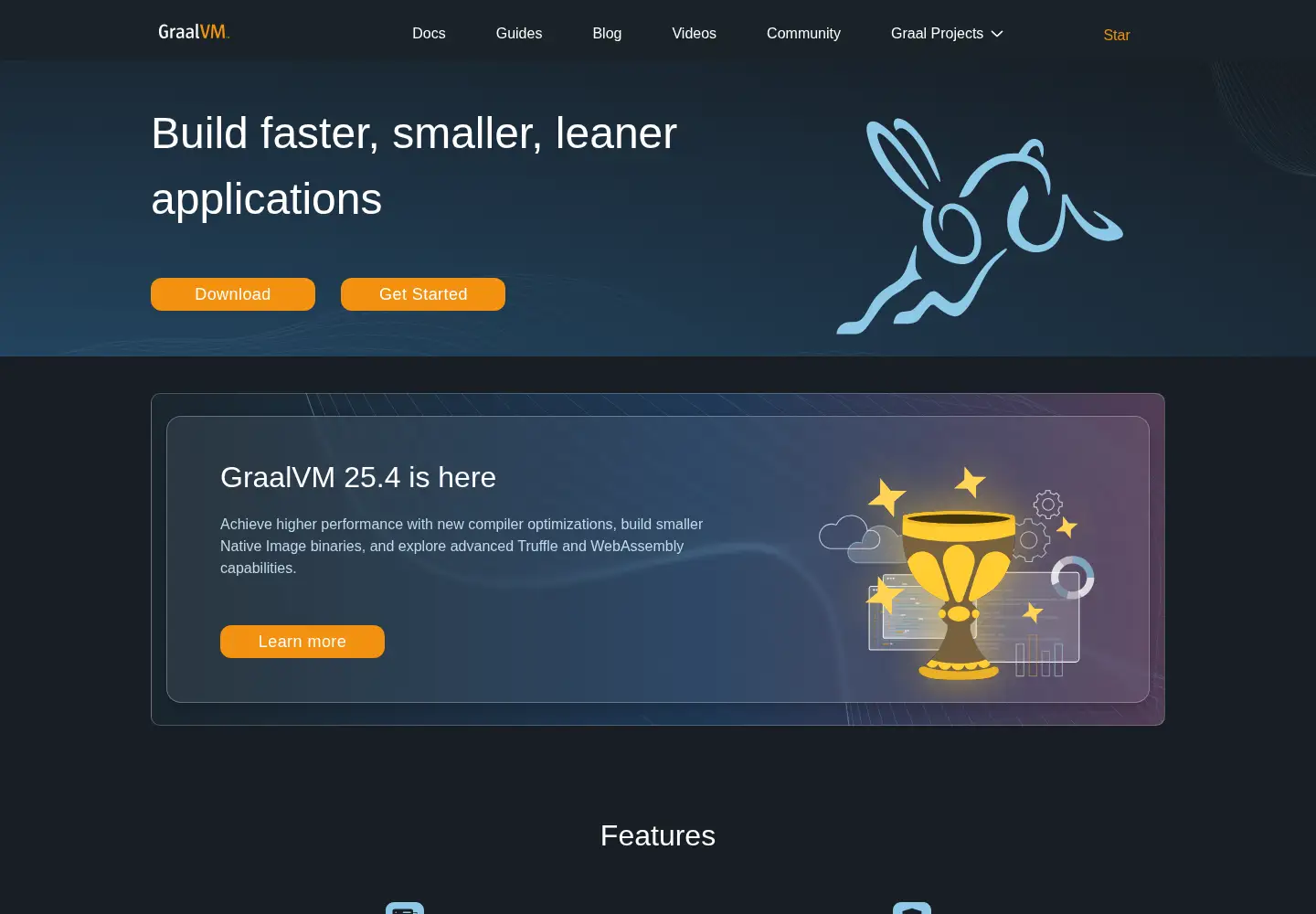 Screenshot of graalvm.org
