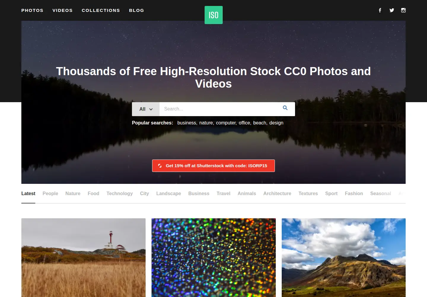 Screenshot of isorepublic.com