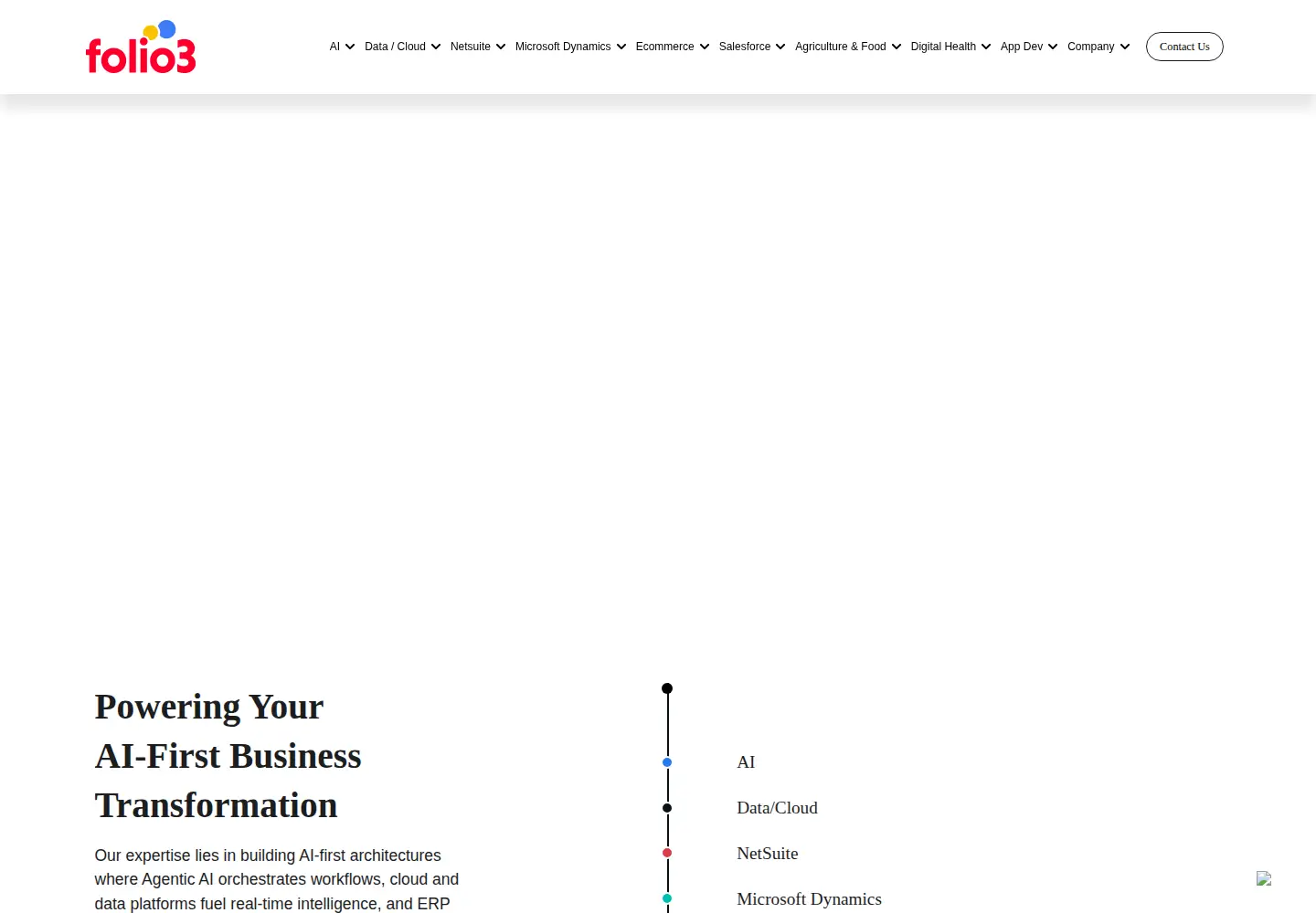 Screenshot of folio3.com