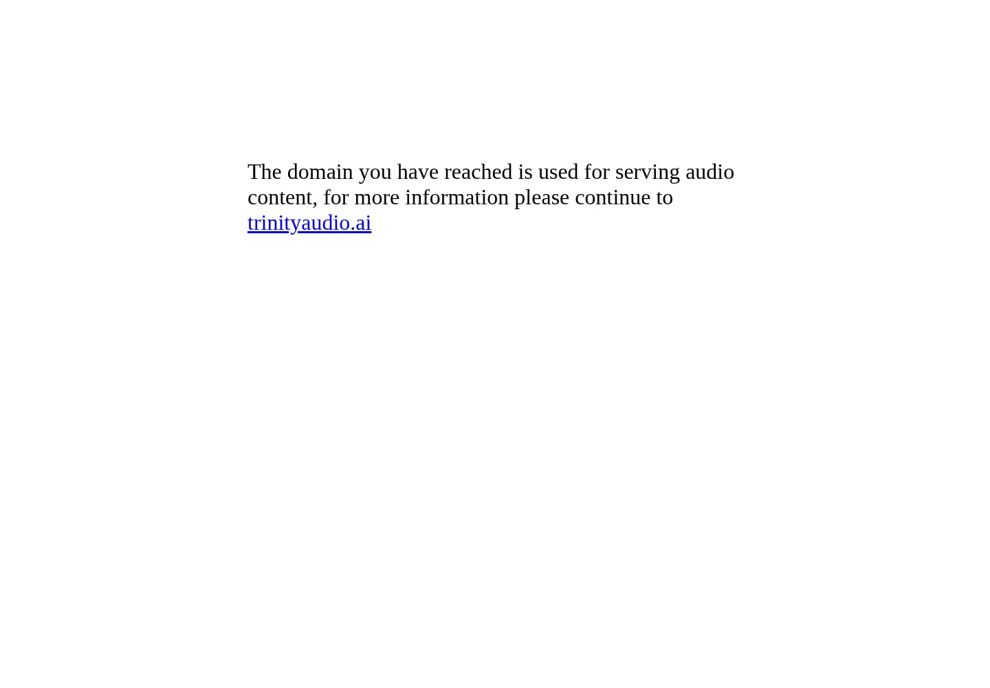 Screenshot of trinitymedia.ai