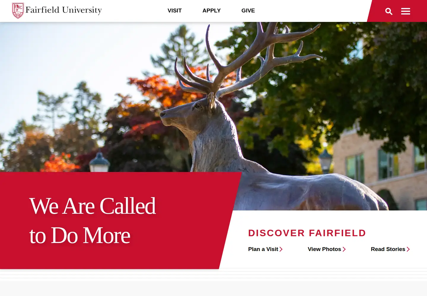 Screenshot of fairfield.edu