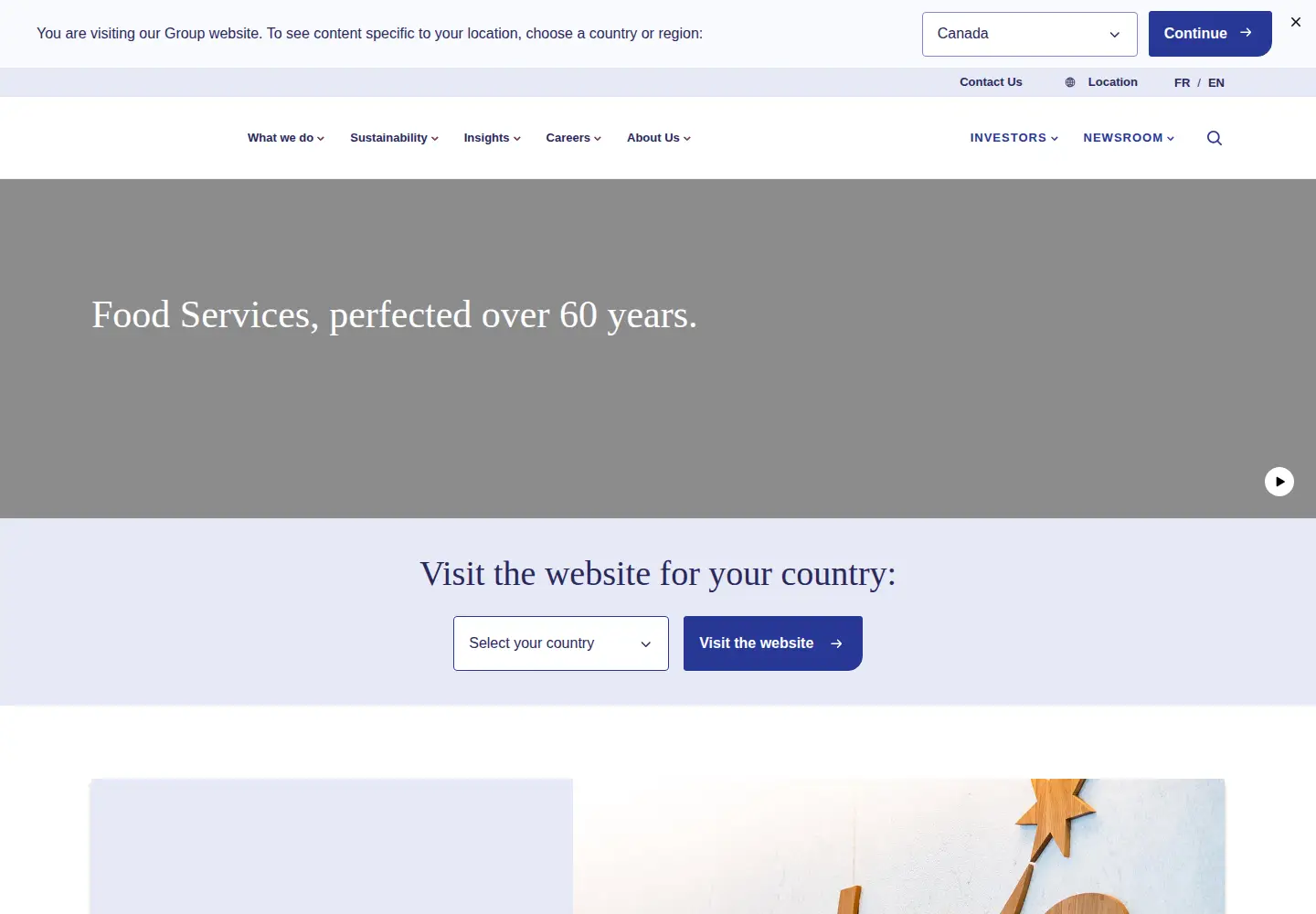 Screenshot of sodexo.com