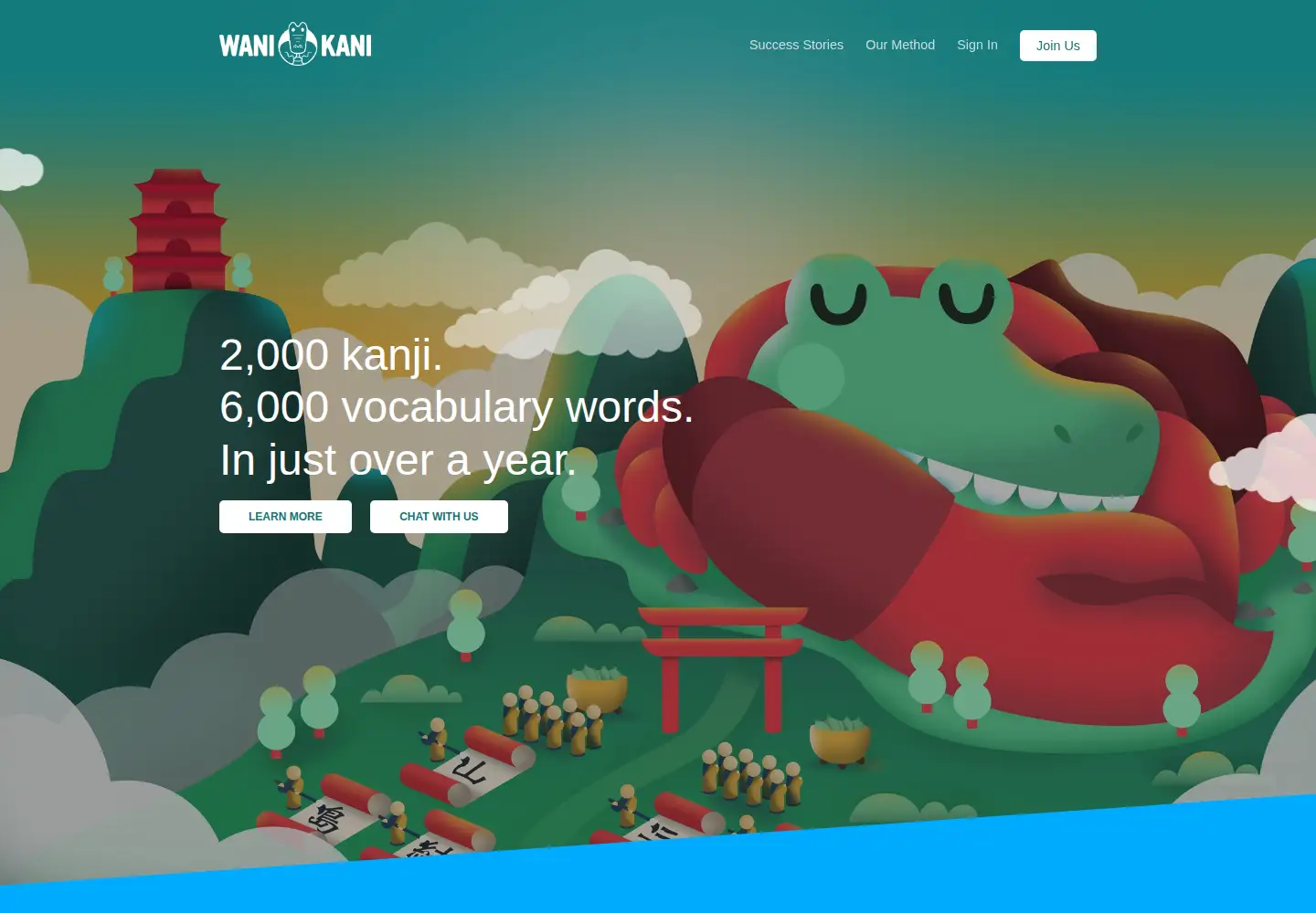 Screenshot of wanikani.com