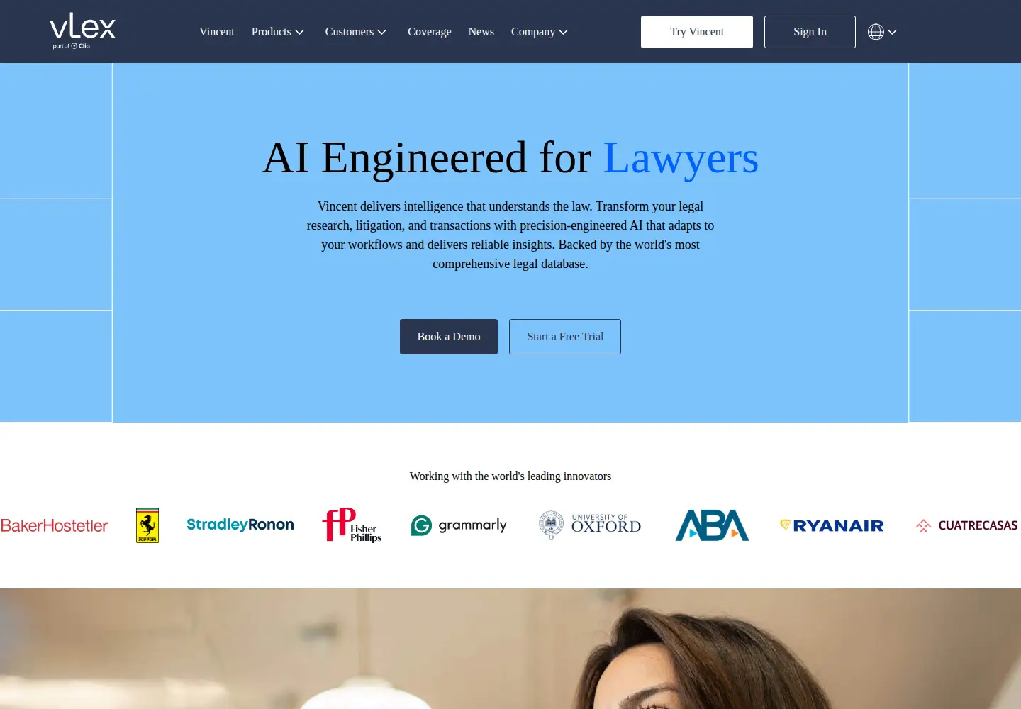 Screenshot of vlex.com