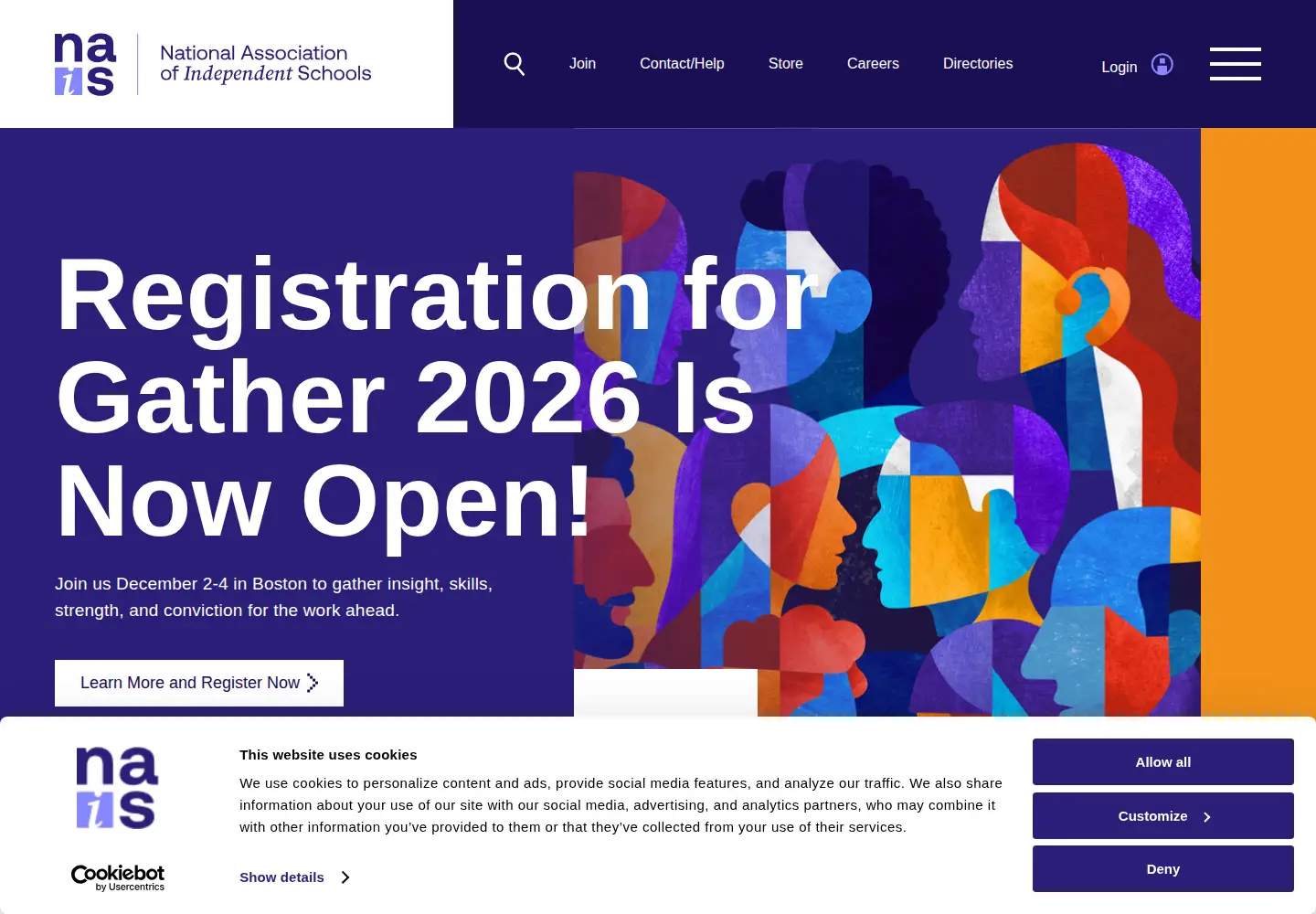 Screenshot of nais.org