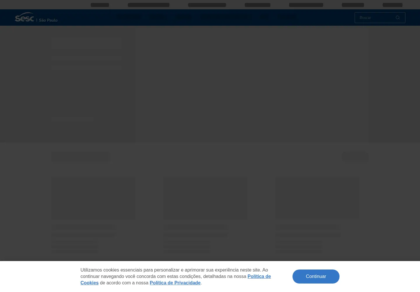 Screenshot of sescsp.org.br
