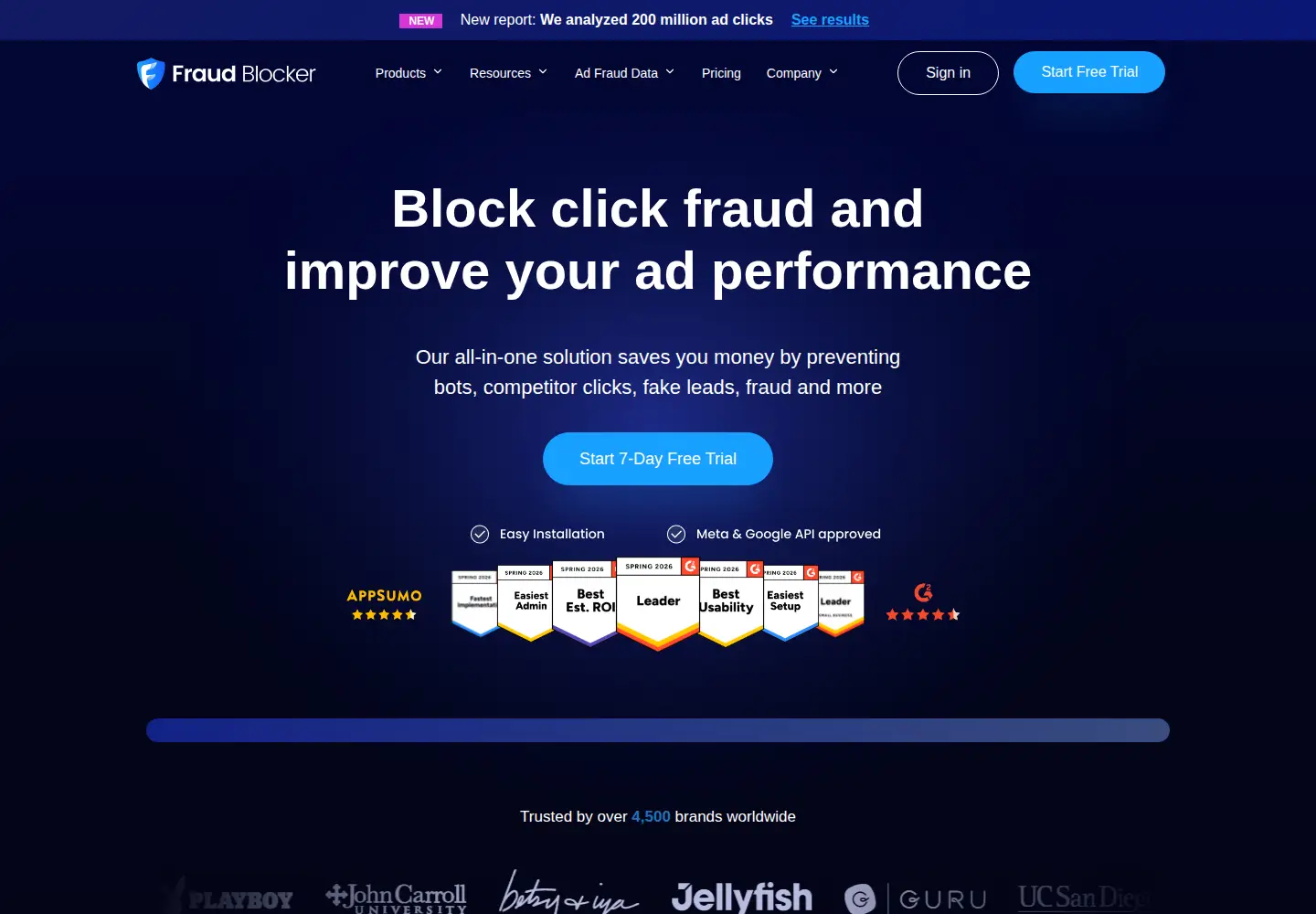 Screenshot of fraudblocker.com