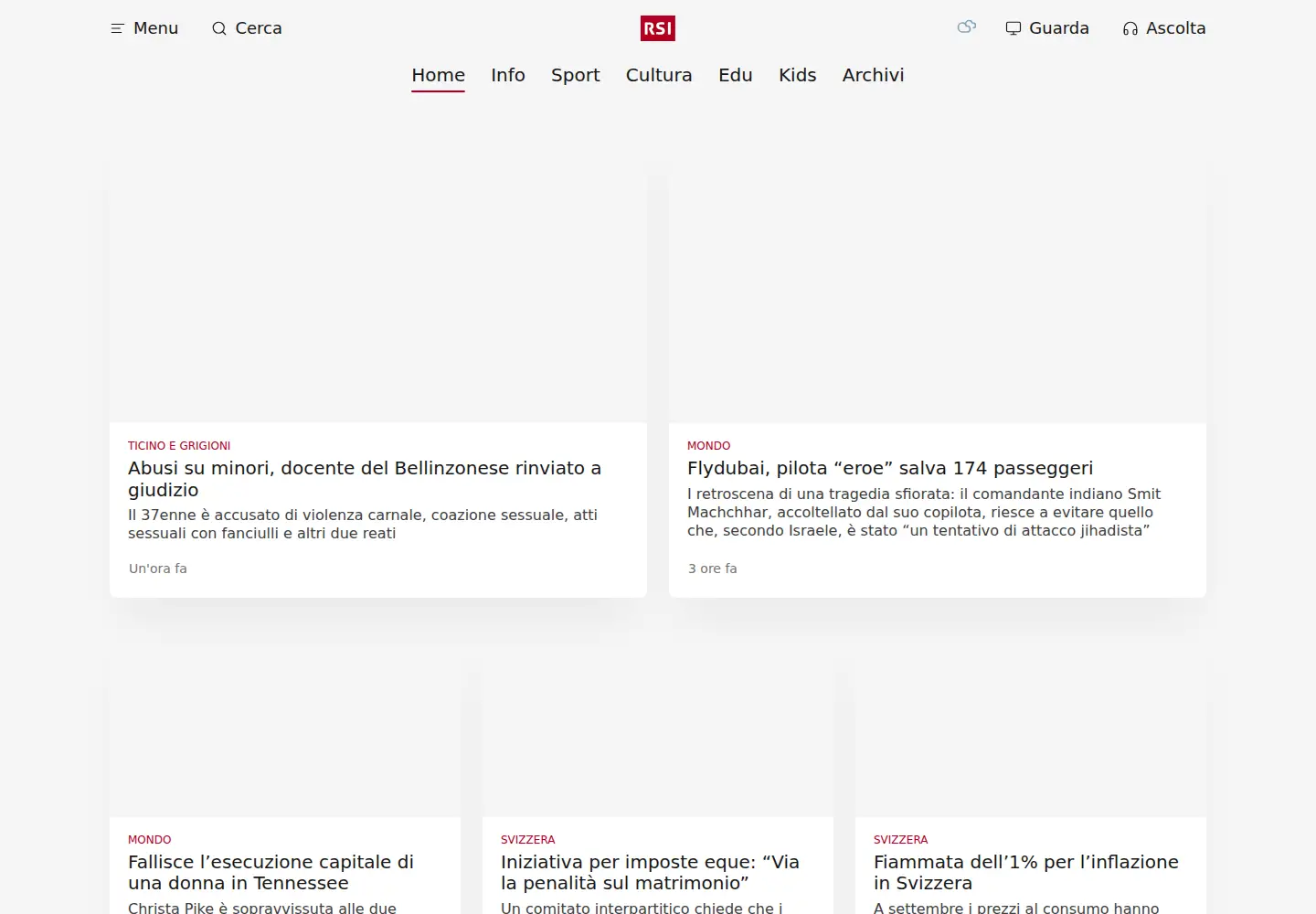 Screenshot of rsi.ch