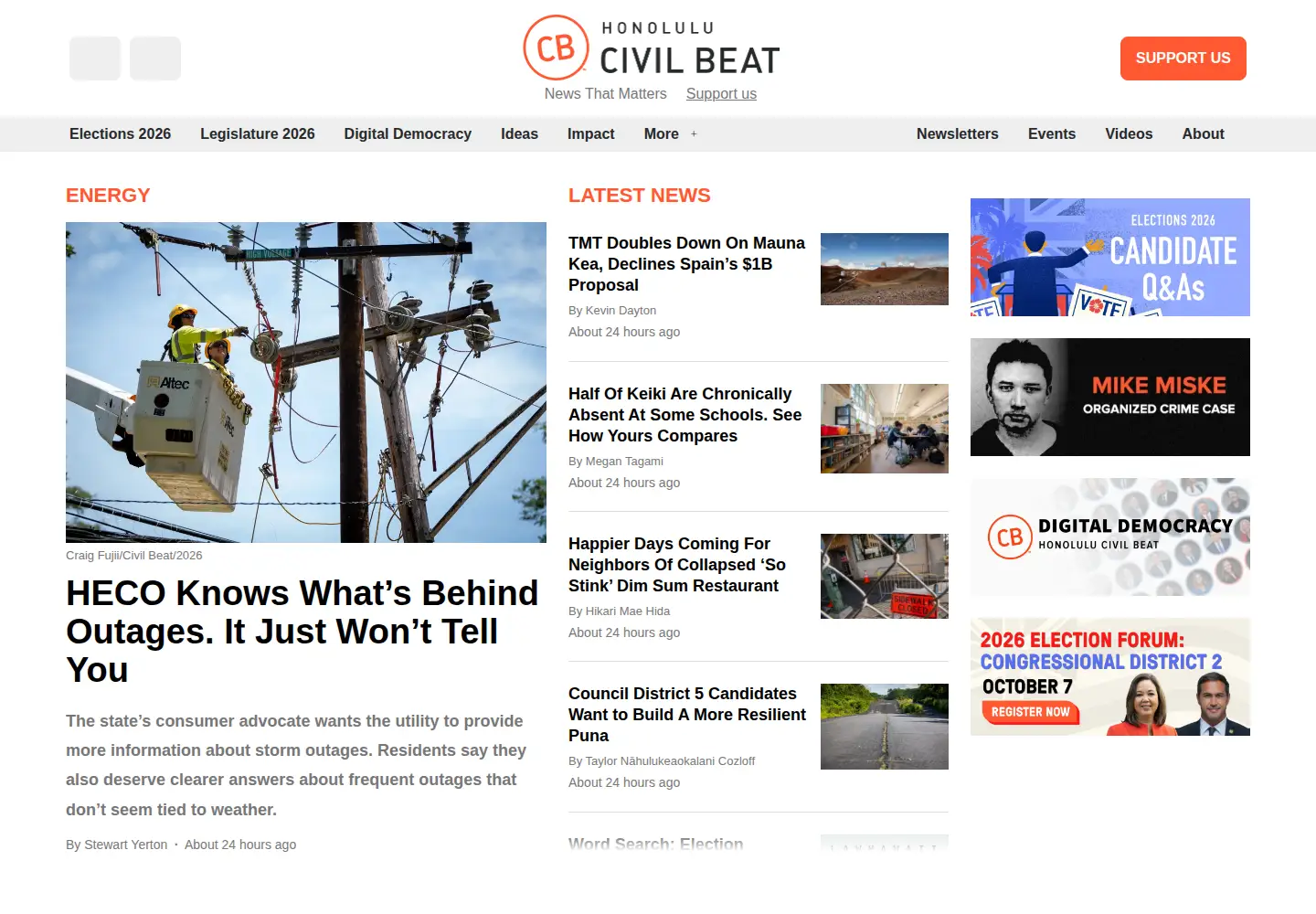 Screenshot of civilbeat.org