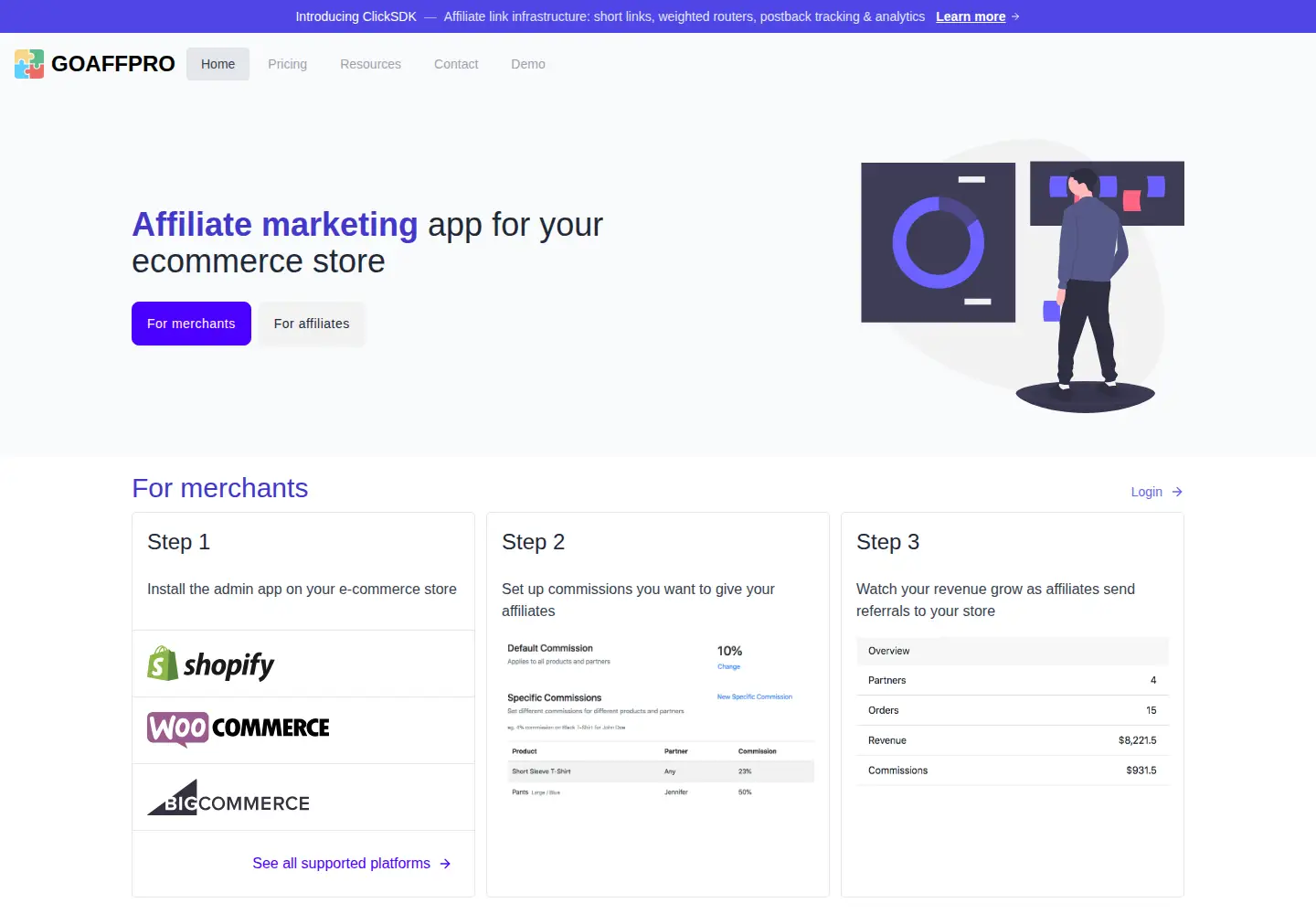 Screenshot of goaffpro.com