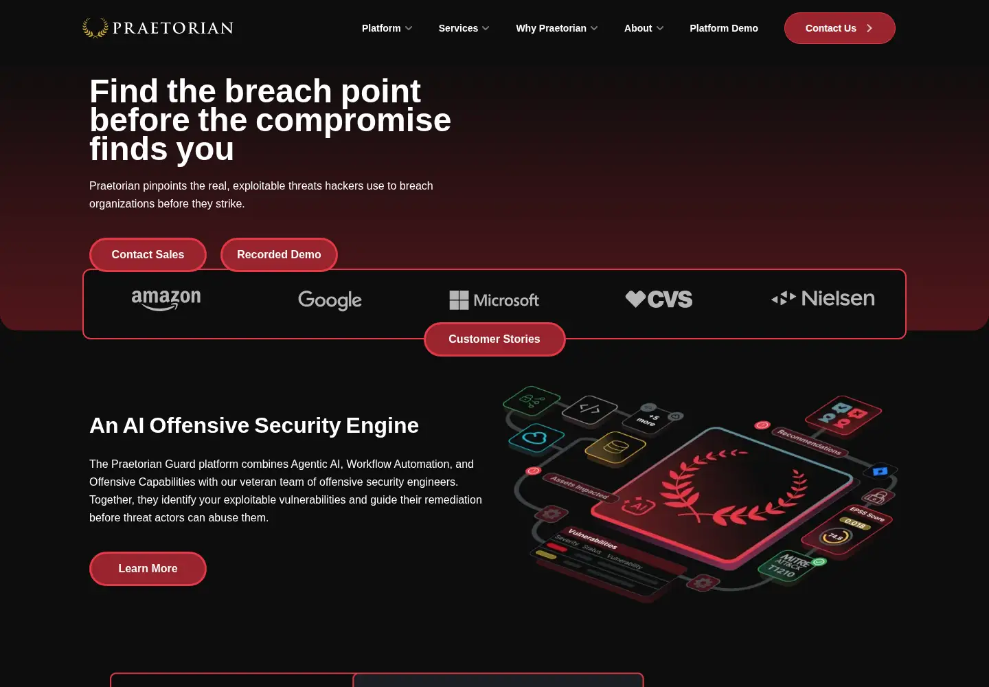 Screenshot of praetorian.com