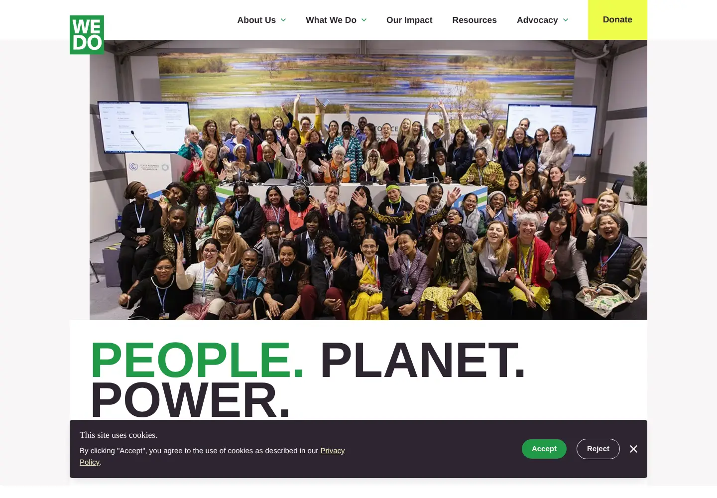 Screenshot of wedo.org