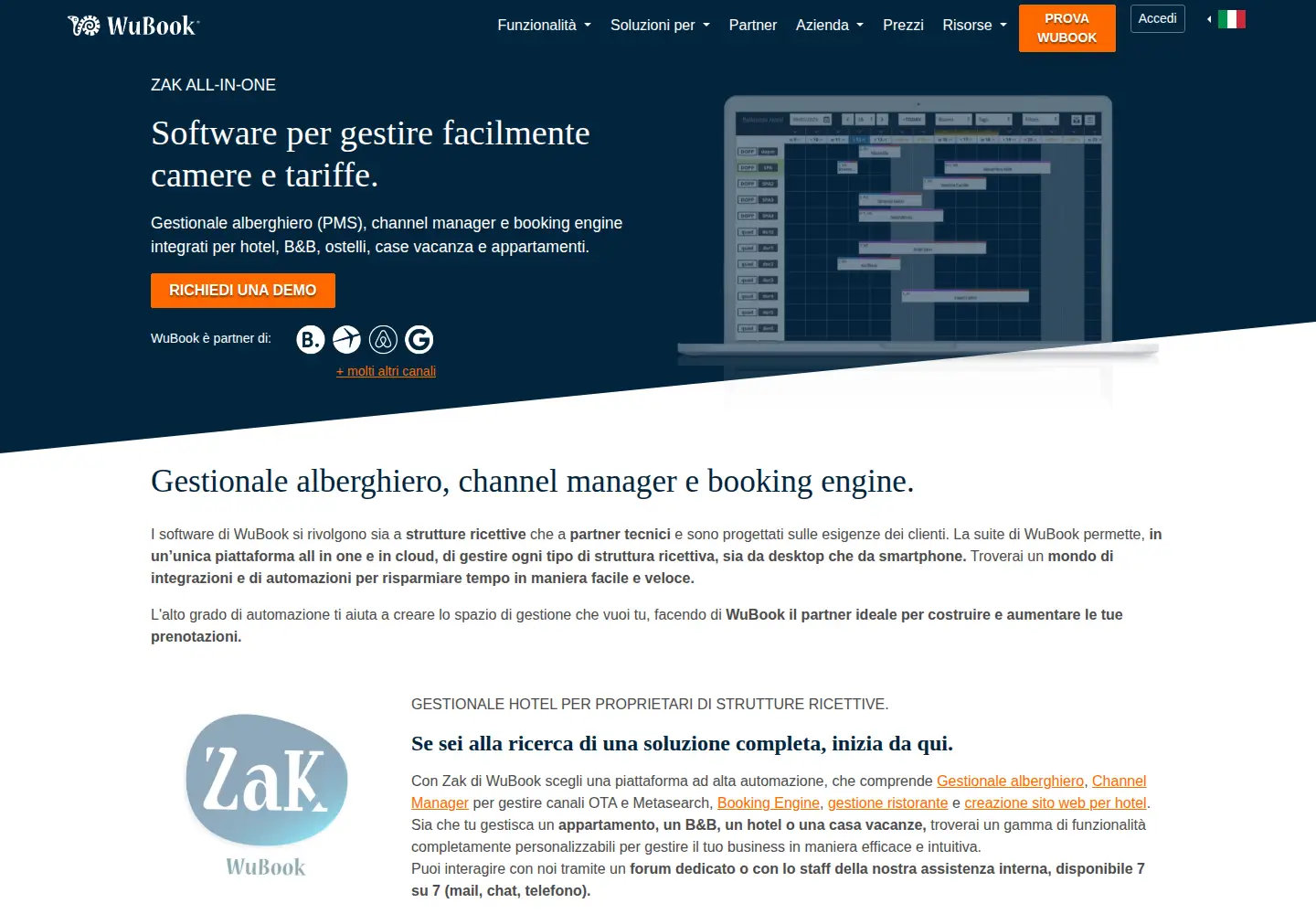Screenshot of wubook.net