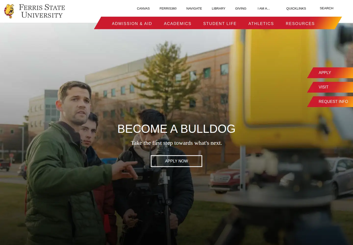 Screenshot of ferris.edu