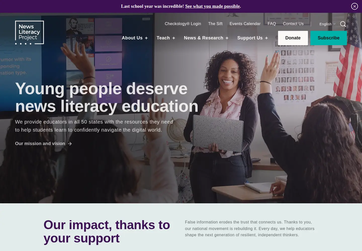 Screenshot of newslit.org