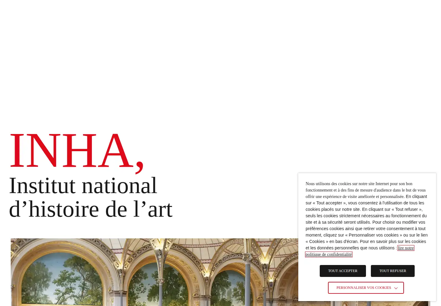 Screenshot of inha.fr