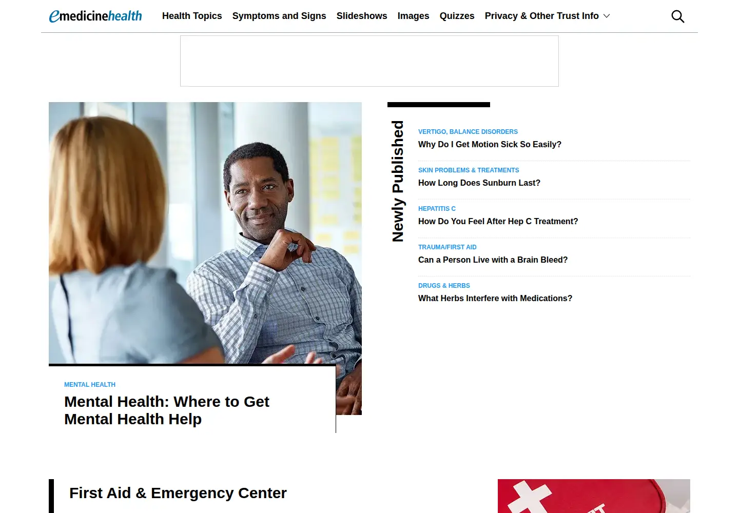 Screenshot of emedicinehealth.com