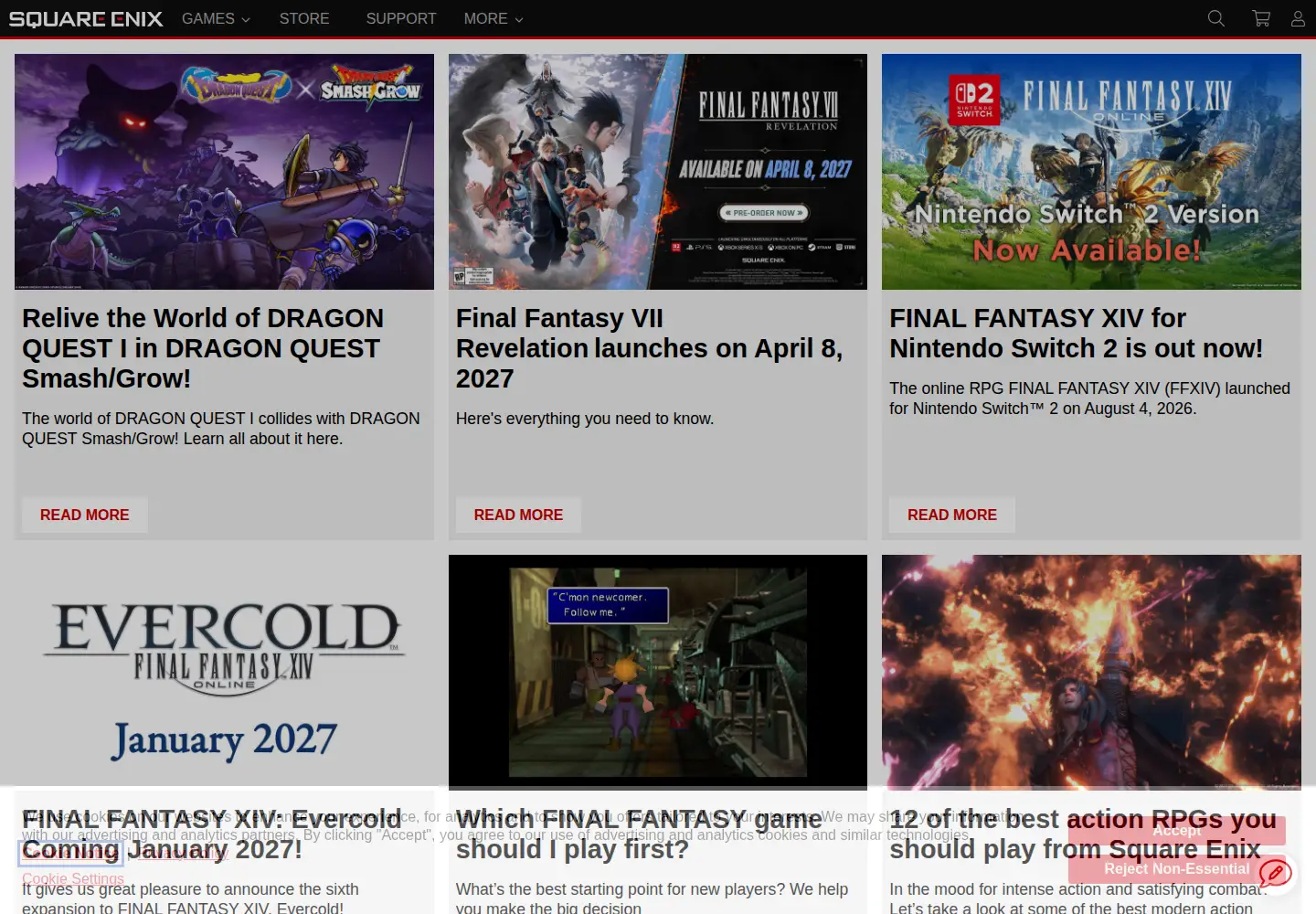 Screenshot of square-enix-games.com