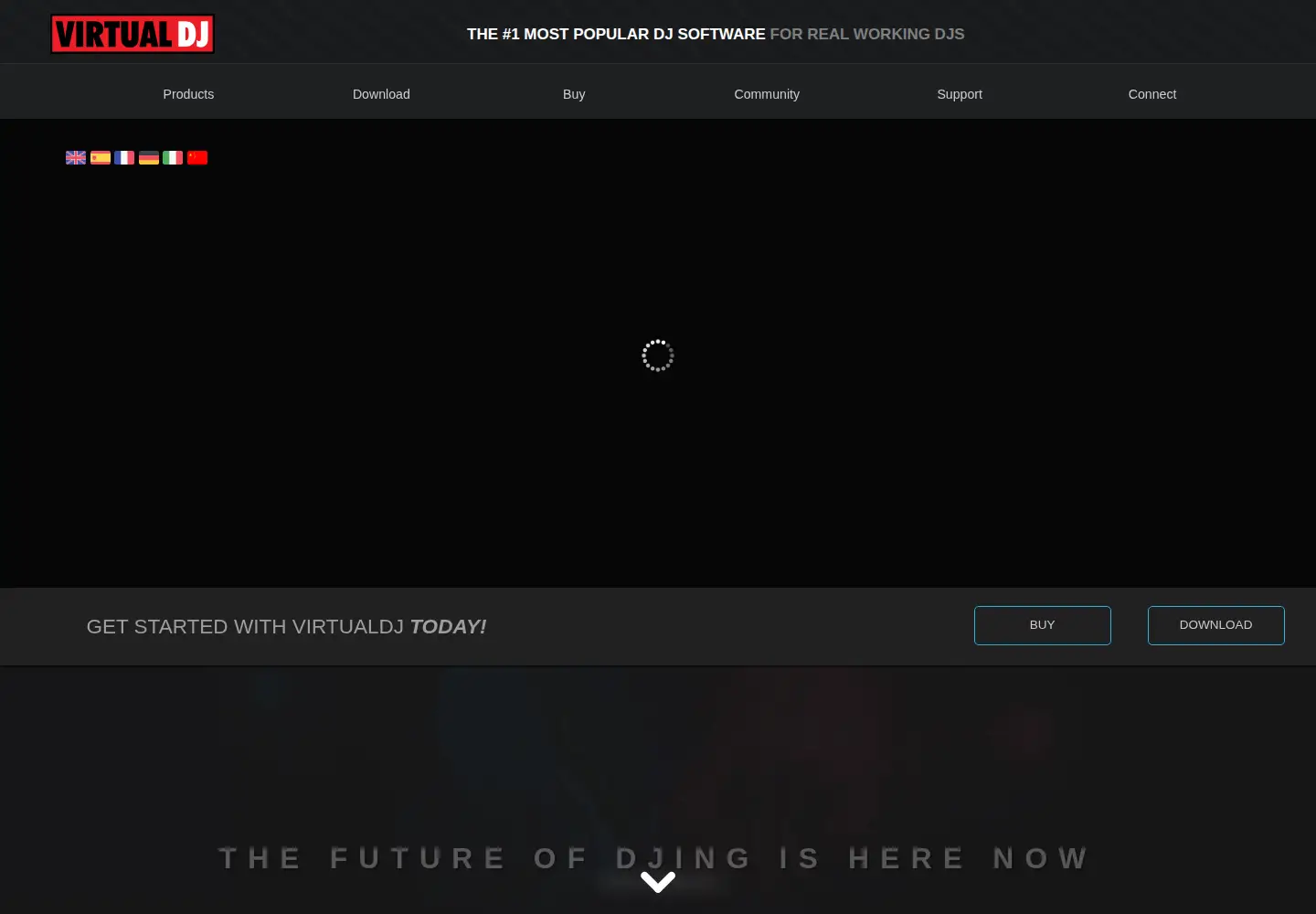 Screenshot of virtualdj.com