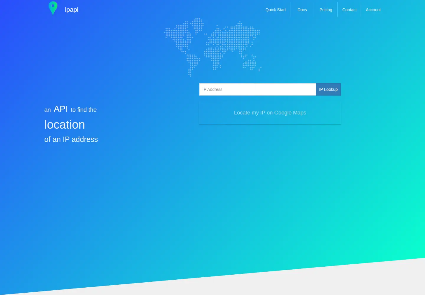 Screenshot of ipapi.co