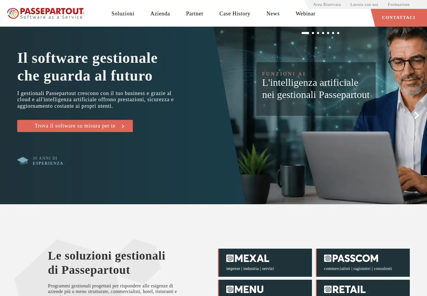 Screenshot of passepartout.net