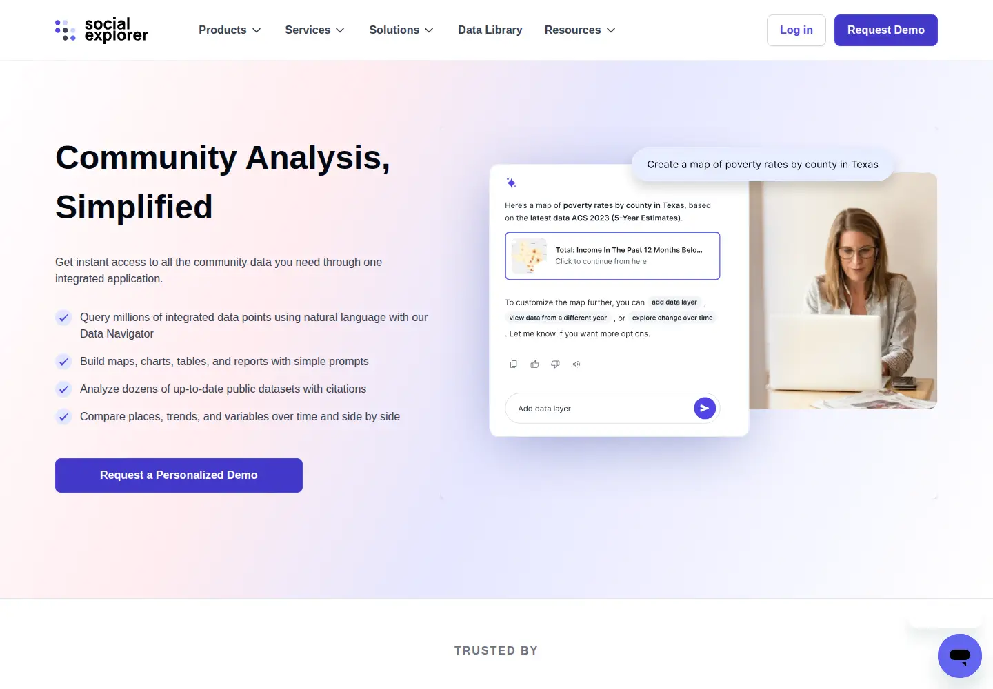 Screenshot of socialexplorer.com