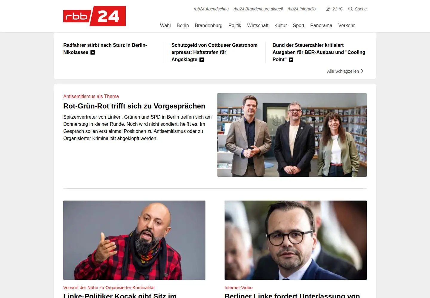 Screenshot of rbb-online.de