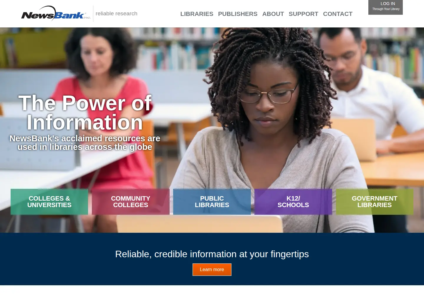 Screenshot of newsbank.com