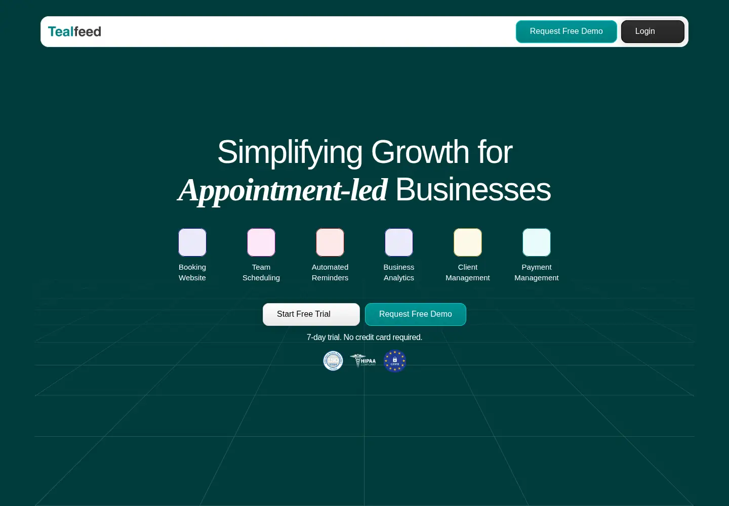 Screenshot of tealfeed.com