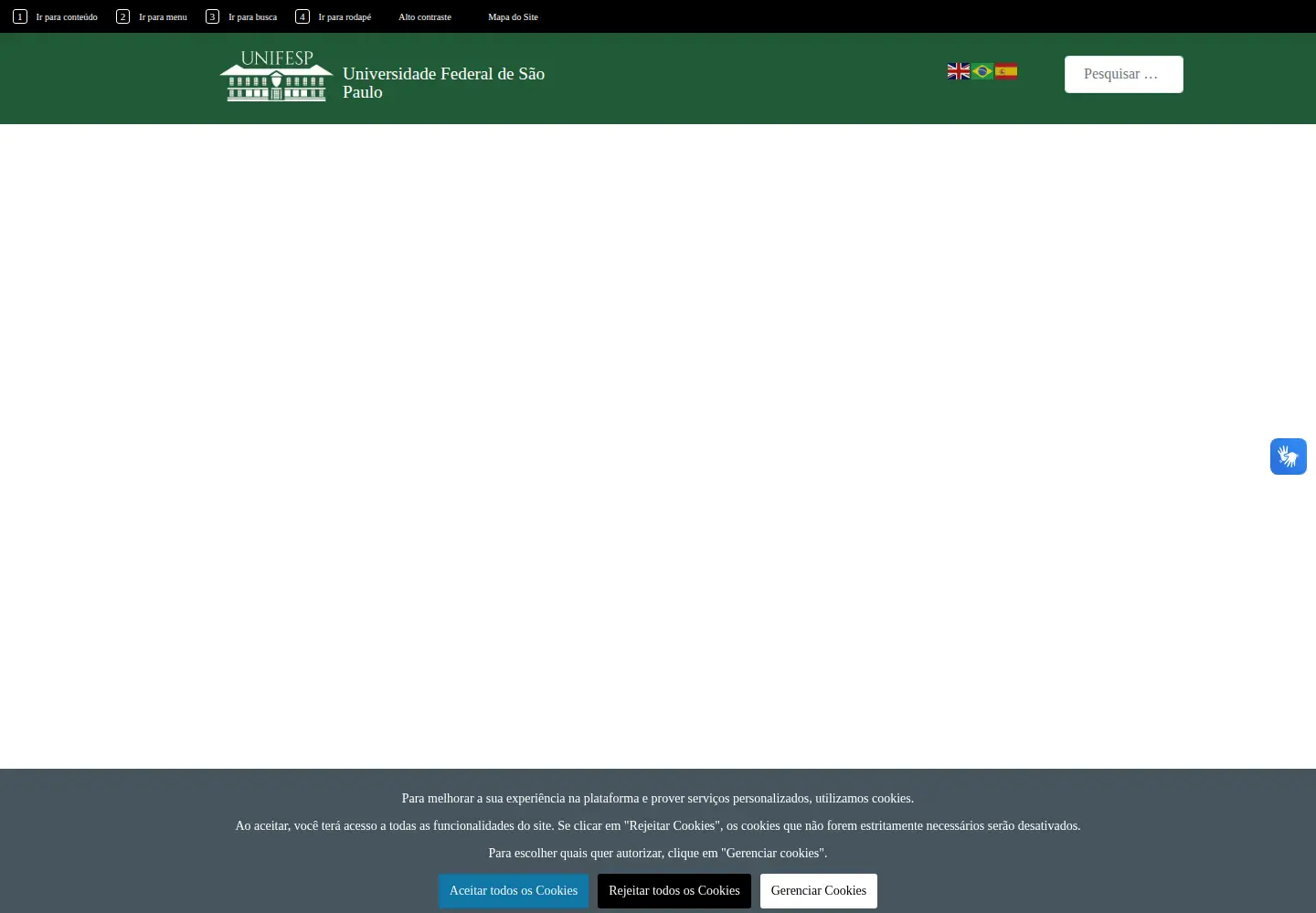 Screenshot of unifesp.br