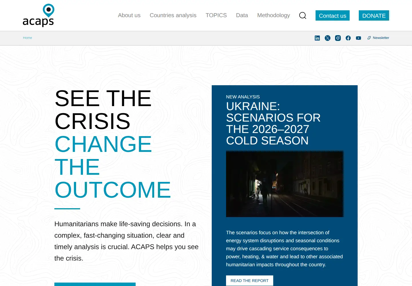 Screenshot of acaps.org