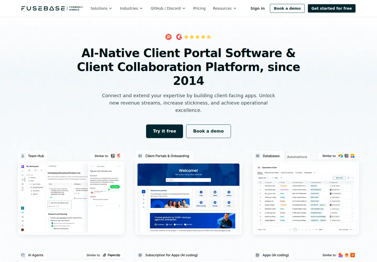 Screenshot of nimbusweb.me