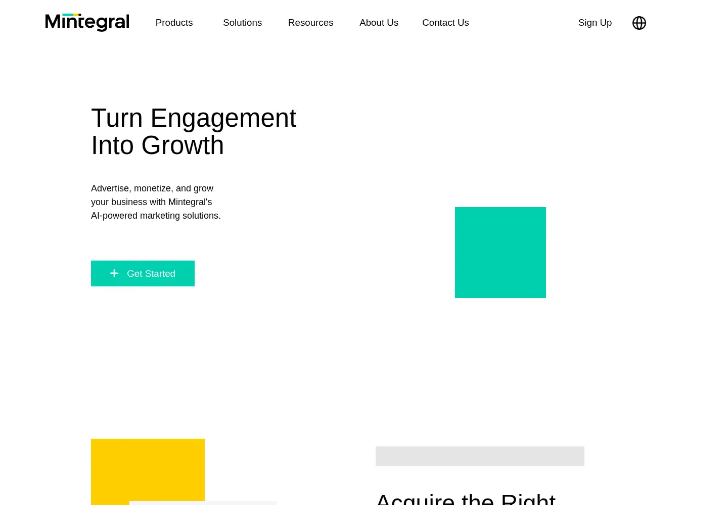 Screenshot of mintegral.com