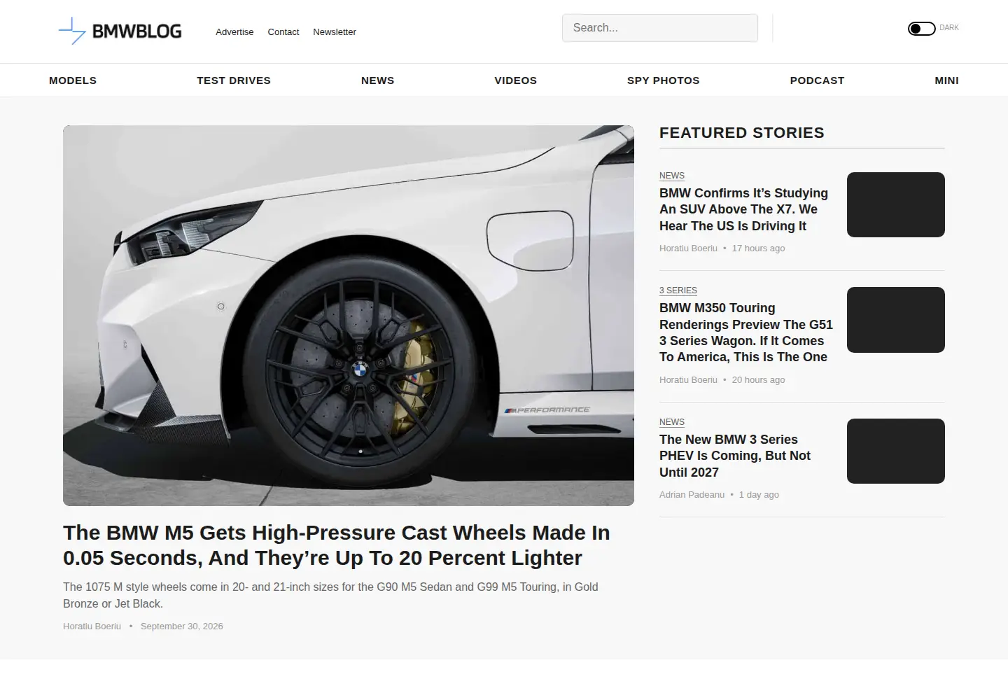 Screenshot of bmwblog.com