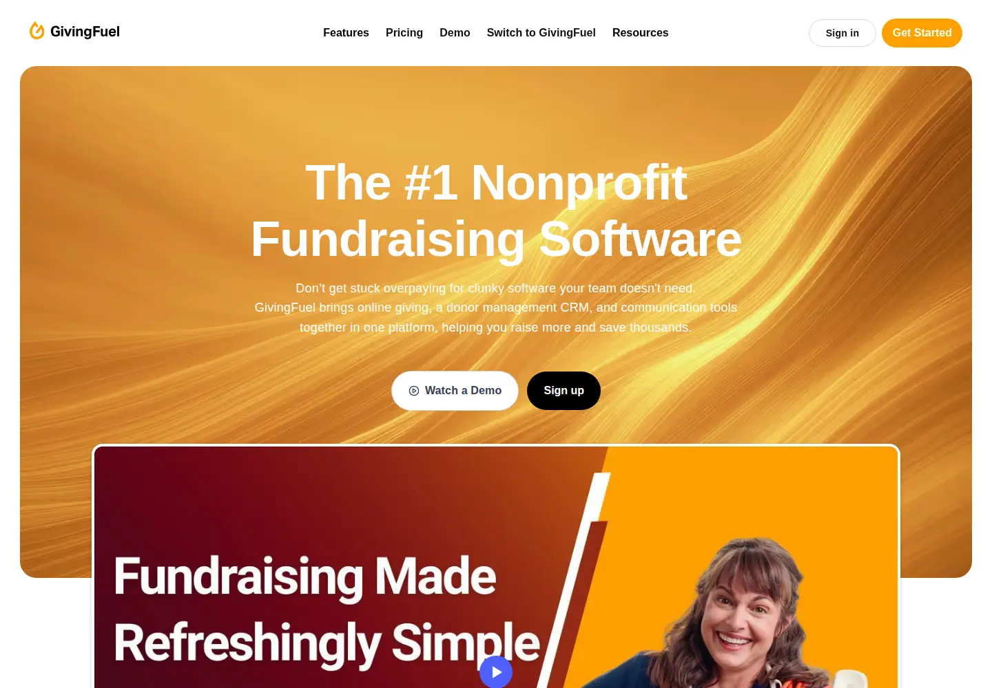 Screenshot of givingfuel.com