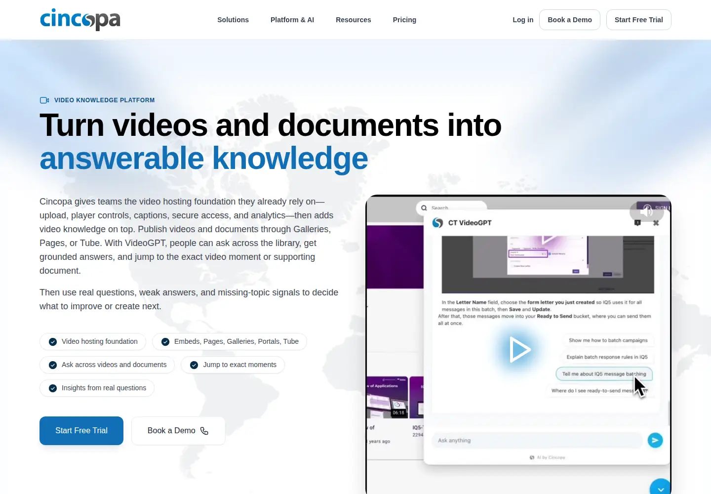 Screenshot of cincopa.com