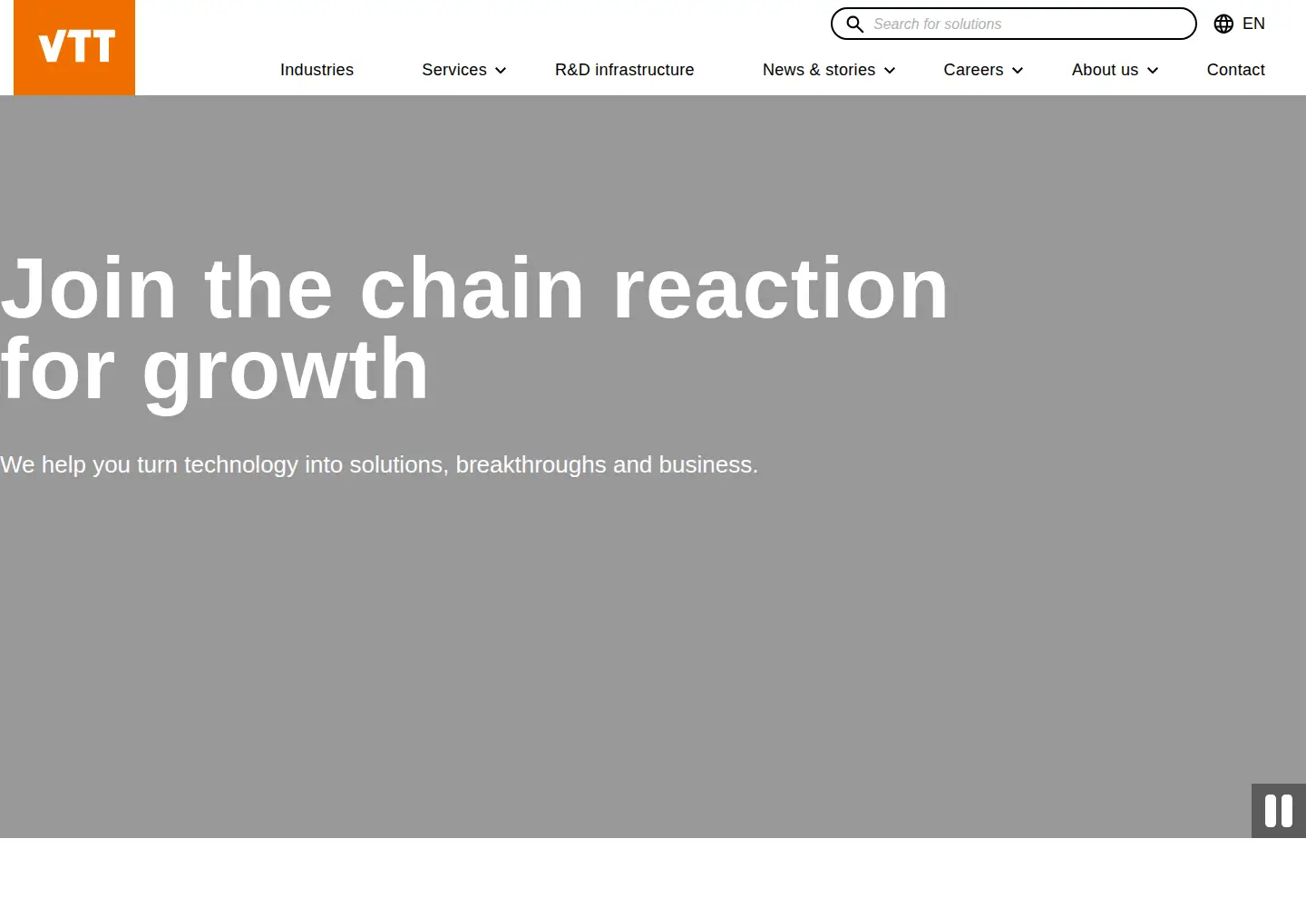 Screenshot of vttresearch.com