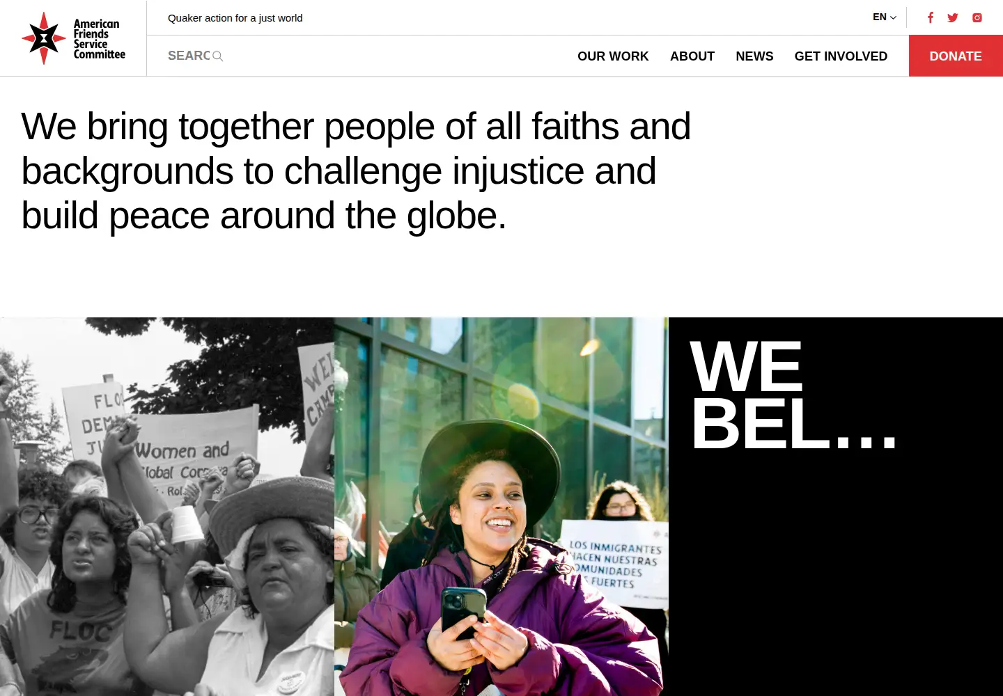 Screenshot of afsc.org