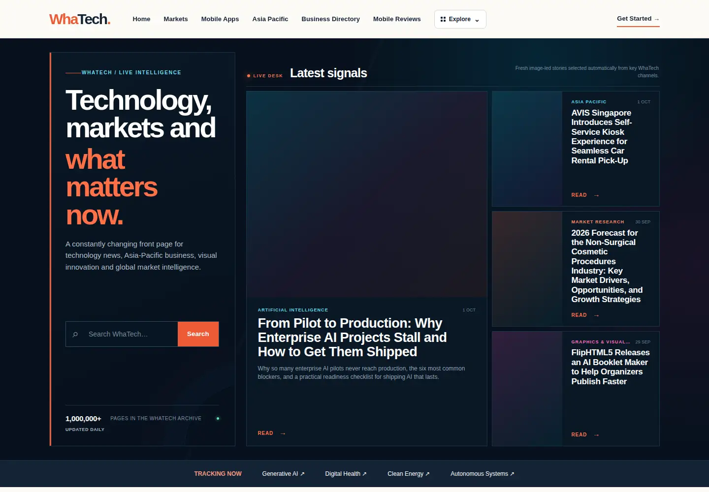 Screenshot of whatech.com