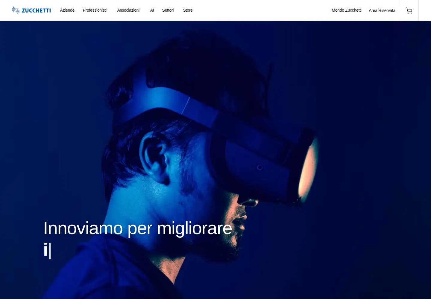Screenshot of zucchetti.it