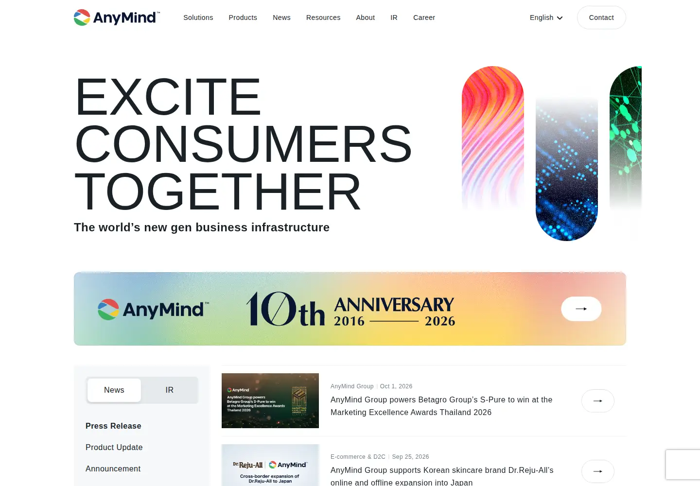 Screenshot of anymindgroup.com
