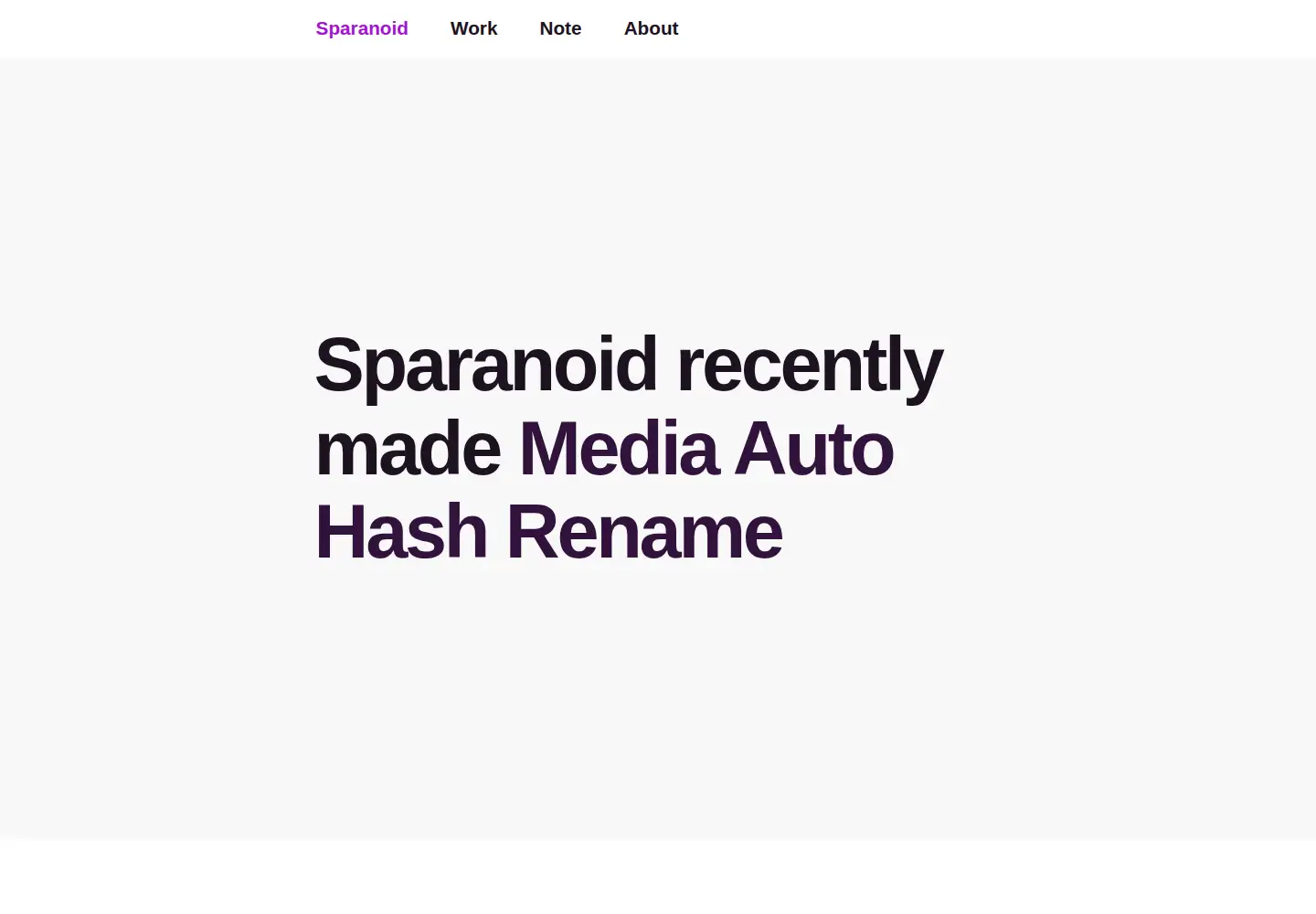 Screenshot of sparanoid.com