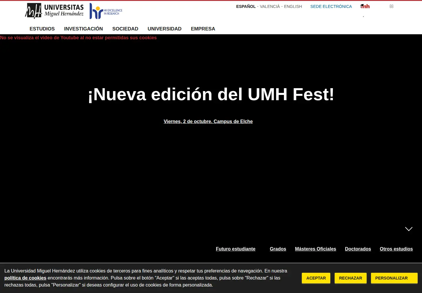 Screenshot of umh.es