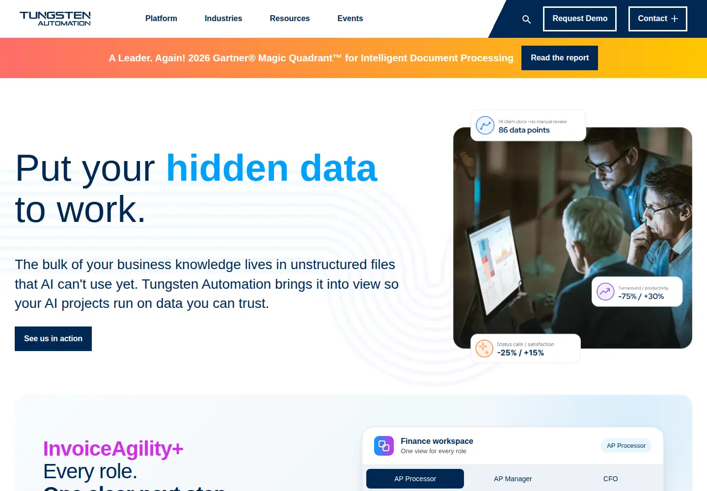 Screenshot of kofax.com