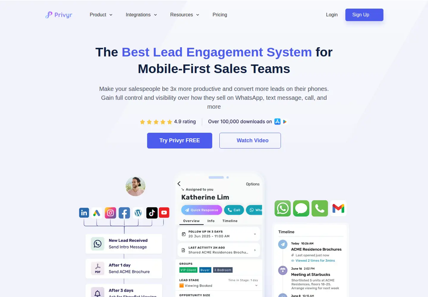 Screenshot of privyr.com